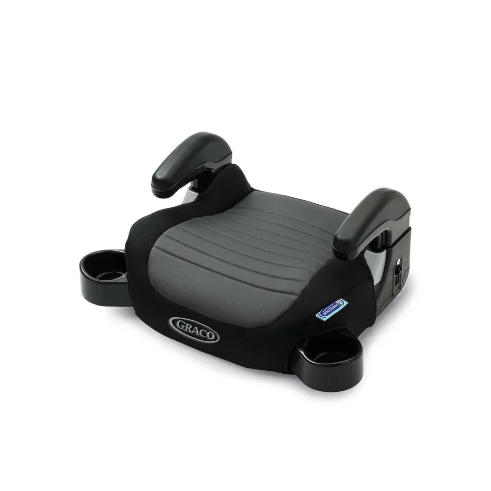 Graco TurboBooster 2.0 Backless Booster Car Seat Denton Gray Black w/ Cup NIB